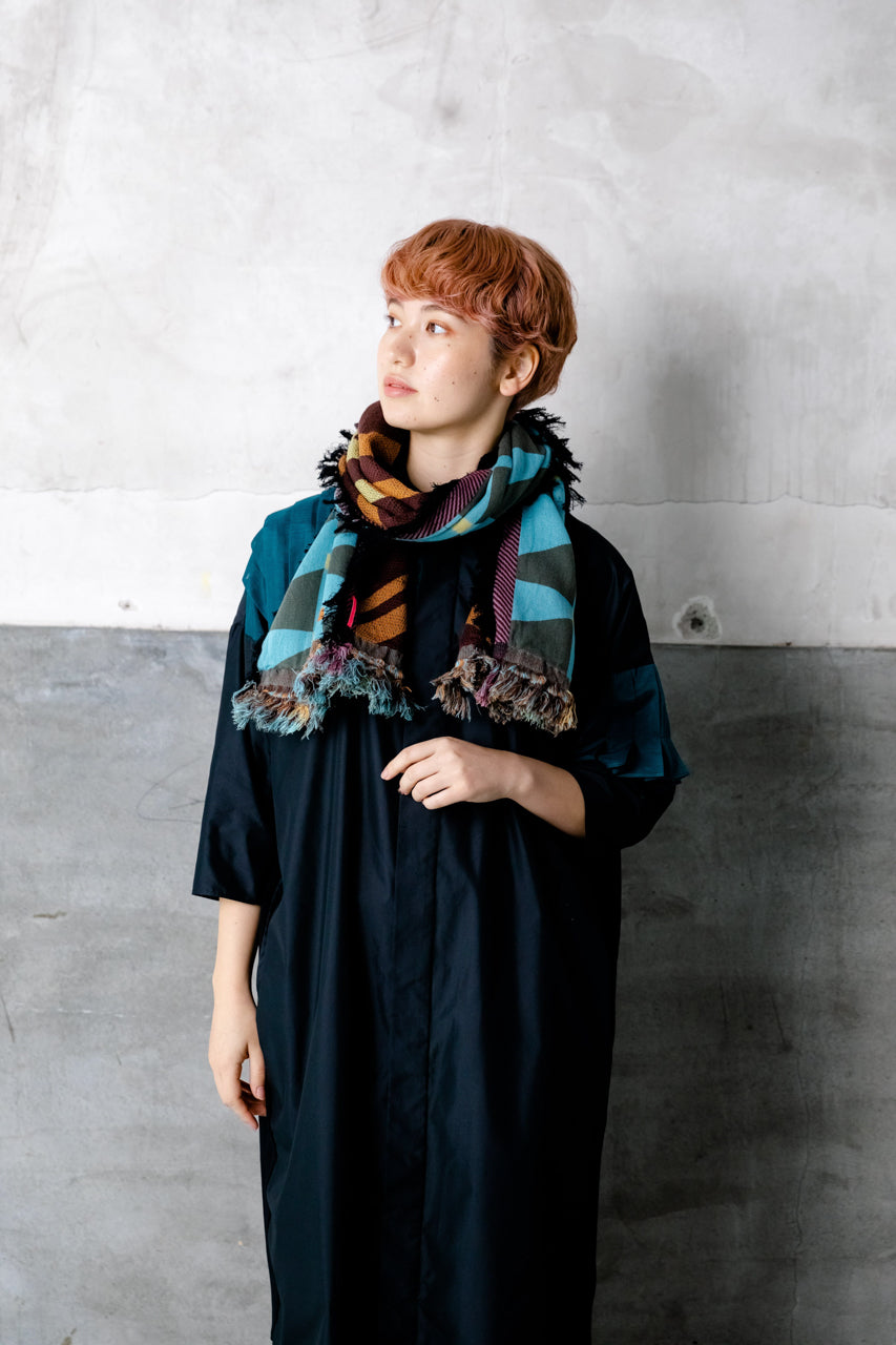 -TILE-　MOHIKANストール　col:ブラウン｜POLS（ポルス）