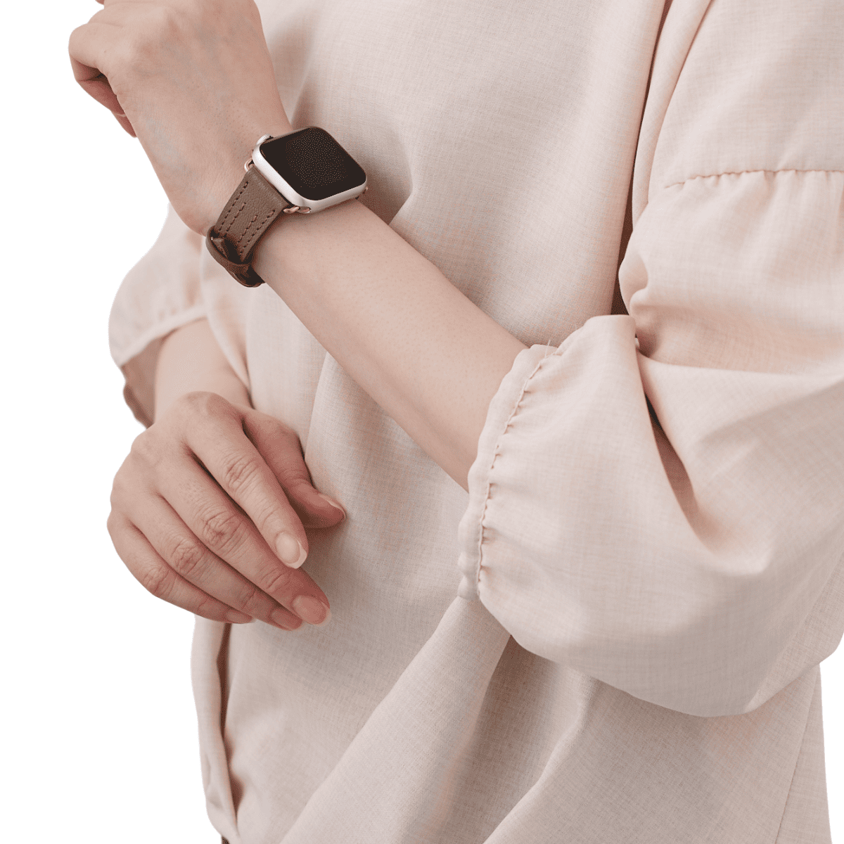 AppleWatch シェーブルレザーバンド(色：トープ)｜YUTORI（ユトリ