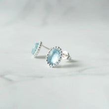 画像をギャラリービューアに読み込む, アクアマリン スタッドピアス（シルバー925）｜SMUK（スムーク）
