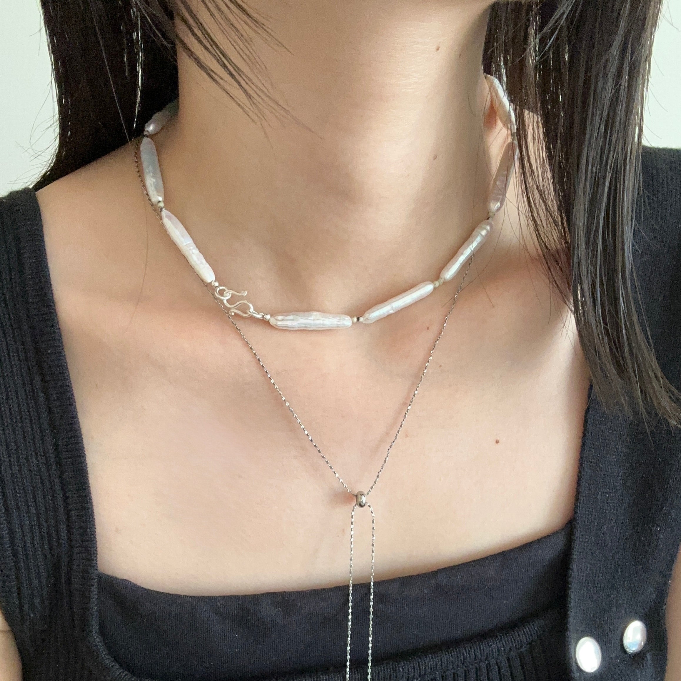 Stick Pearl Necklace｜wia（ウィア）