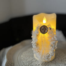 画像をギャラリービューアに読み込む, フラワーアートキャンドル　ホワイトリース｜ciel bleu（シエルブルー）
