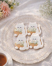 画像をギャラリービューアに読み込む, ＜プレゼントに＞花かごをかかえた子猫ちゃんとクッキーアソートＢＯＸ｜Chatty-sweets（チャティースイーツ）
