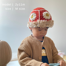 画像をギャラリービューアに読み込む, mofumofu flower knit｜hinaknit（ヒナニット）
