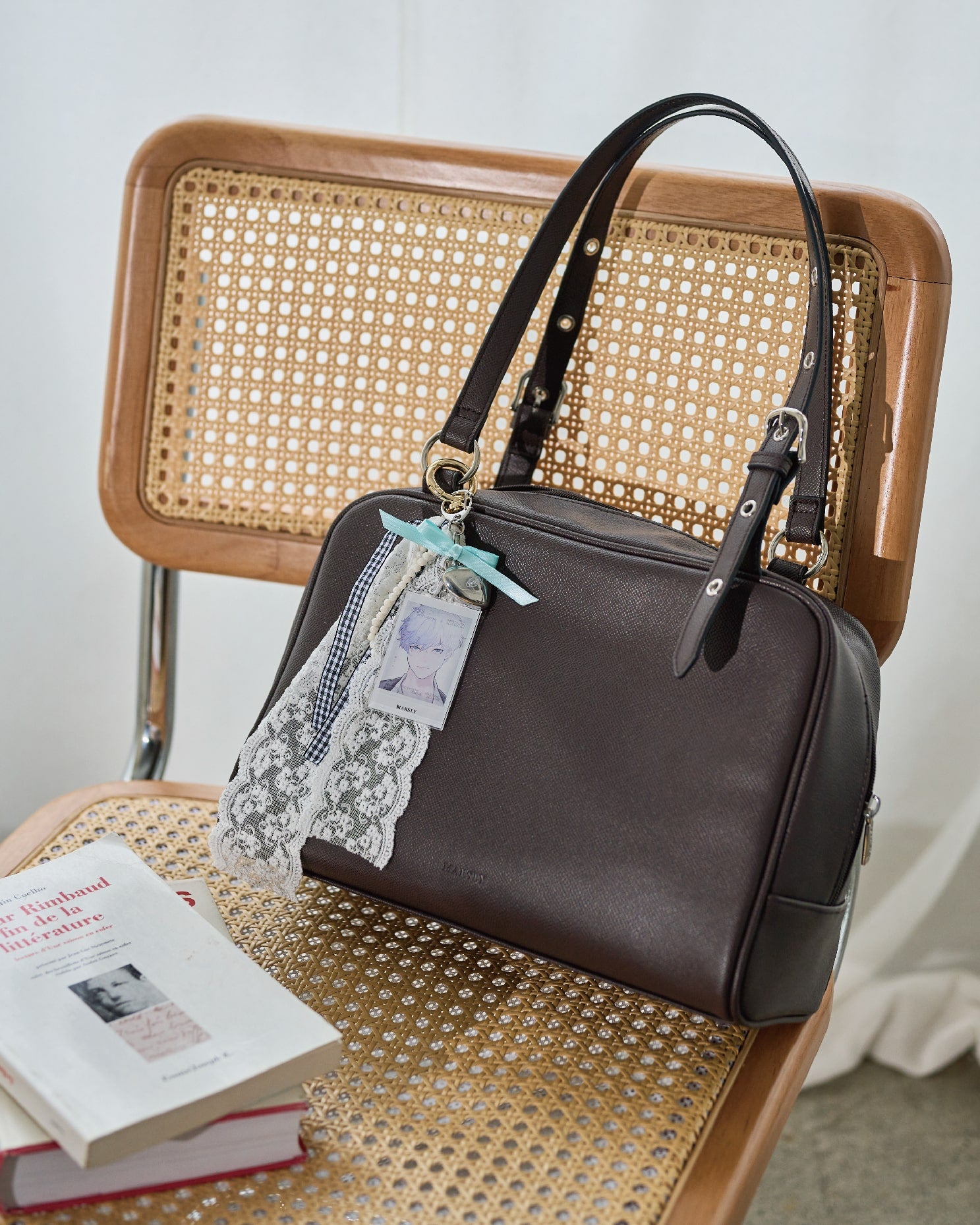 フラップボストンバッグ（Brown）｜MARSLY（マーズリー） 正規品 フラップボストンバッグ（Brown）｜MARSLY（マーズリー） – CHOOSEBASE