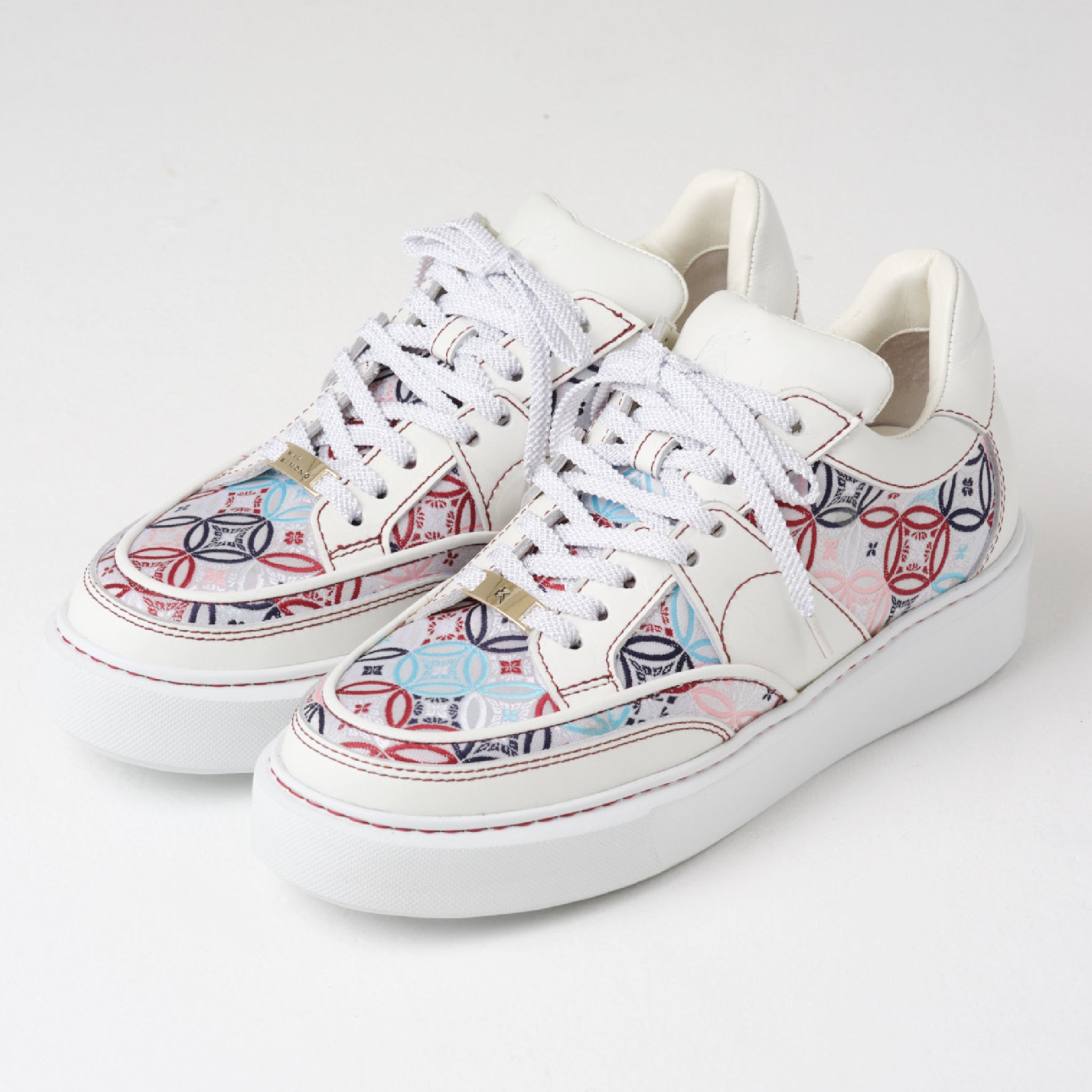 西陣織×本革スニーカー　七宝文様｜KAVKIMONO（カブキモノ）