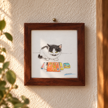 画像をギャラリービューアに読み込む, あいつからのお年玉がないにゃ｜猪猫（イノネコ）
