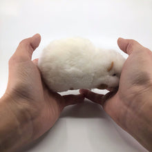 画像をギャラリービューアに読み込む, ベビーアルパカ100％ 手作りぬいぐるみ（モルモット）白　ペルー職人仕立て・一点もの｜RUNA SHOP（ルナショップ）
