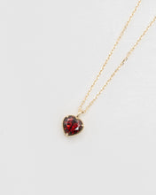 画像をギャラリービューアに読み込む, &quot;Heart&quot; necklace(GOLD/GARNET)｜Scat（スキャット）
