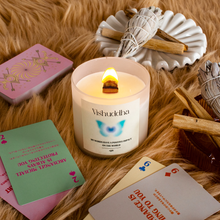 画像をギャラリービューアに読み込む, 【ウッド芯】第５チャクラキャンドル【THROAT】｜eight（エイト）
