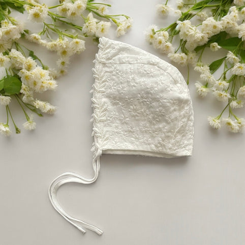 Seeds and Bloom Flower gauze  baby bonnet｜Seeds and Bloom（シーズアンドブルーム）