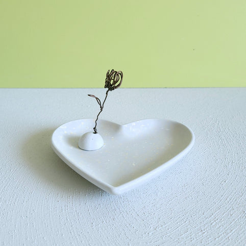 TOIRO DE Simple Tray 《 heart - gray & yellow - 》｜TOIRO DE（トイロ）