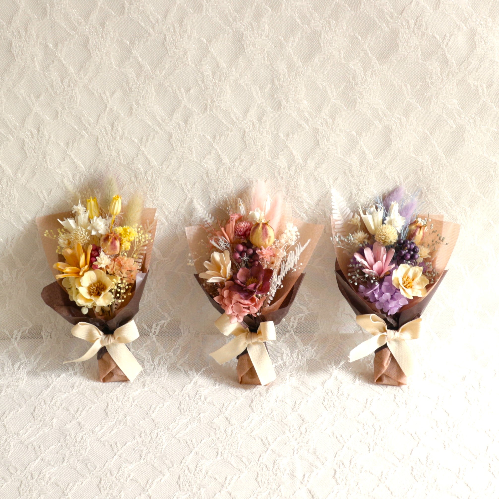 ドライフラワーのブーケ BOX入り＊Purple｜Luna et Lily（ルナエリリ