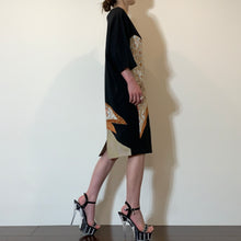 画像をギャラリービューアに読み込む, 着物リメイク　ドルマンスリーブワンピース｜komomo（コモモ）
