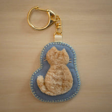 画像をギャラリービューアに読み込む, 和み猫のキーホルダー　うしろ姿の茶トラ｜Little Plum（リトルプラム）
