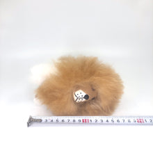 画像をギャラリービューアに読み込む, ベビーアルパカの天然皮革 ライオン ぬいぐるみ｜ペルー職人手仕事・一点もの
