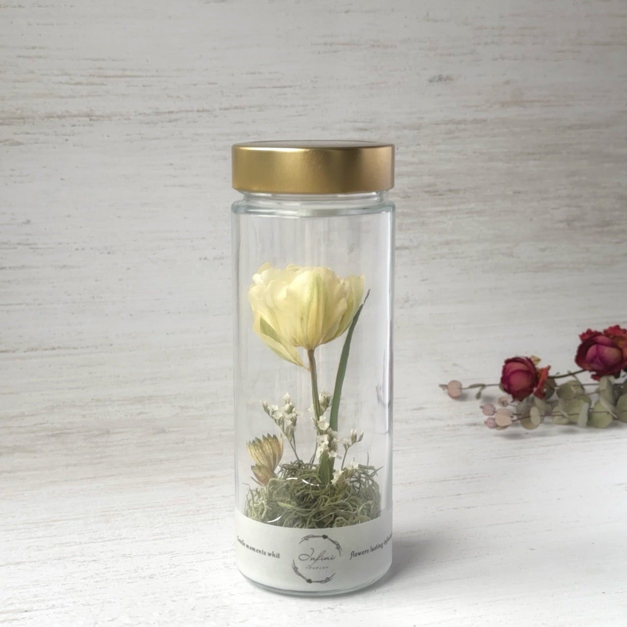 銅製 飛翔する鶴 花瓶 木製台座付き 犬猫花 / 花器 花瓶 木製 一輪挿し 吉野杉 桜の台座