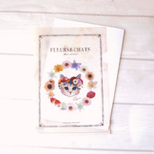 画像をギャラリービューアに読み込む, A5クリアファイル 「fleurs&amp;chats」｜とことこサーカス
