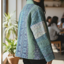 画像をギャラリービューアに読み込む, &quot;green nostalgia&quot;  vintage kantha jacket /ヴィンテージカンタジャケット｜ananyaﾕｲｲﾂﾑﾆ（アナンヤユイイツムニ）
