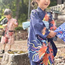 画像をギャラリービューアに読み込む, キッズ浴衣・帯セット【鳳凰】山崎大輝デザイン｜KUTANI×KIMONO（クタニキモノ）
