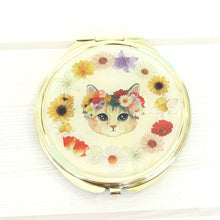 画像をギャラリービューアに読み込む, コンパクトミラー fleurs&amp;chats｜とことこサーカス
