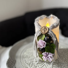 画像をギャラリービューアに読み込む, フラワーアートキャンドル リボンクラウン｜ciel bleu（シエルブルー）
