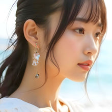 画像をギャラリービューアに読み込む, Lagoon -white-：透き通る海の2wayイヤリング｜ひとゆら

