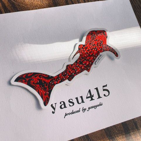 yasu415 ただただ優雅なジンベイザメ［sticker］｜yasu415（ヤス　ヨンイチゴ）