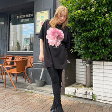 画像をギャラリービューアに読み込む, flower print big T-shirt｜BLOOMING CHARM（ブルーミングチャーム）
