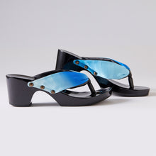 画像をギャラリービューアに読み込む, 丹後ブルーヒール下駄：6.5cmヒール｜MANAKA（マナカ）
