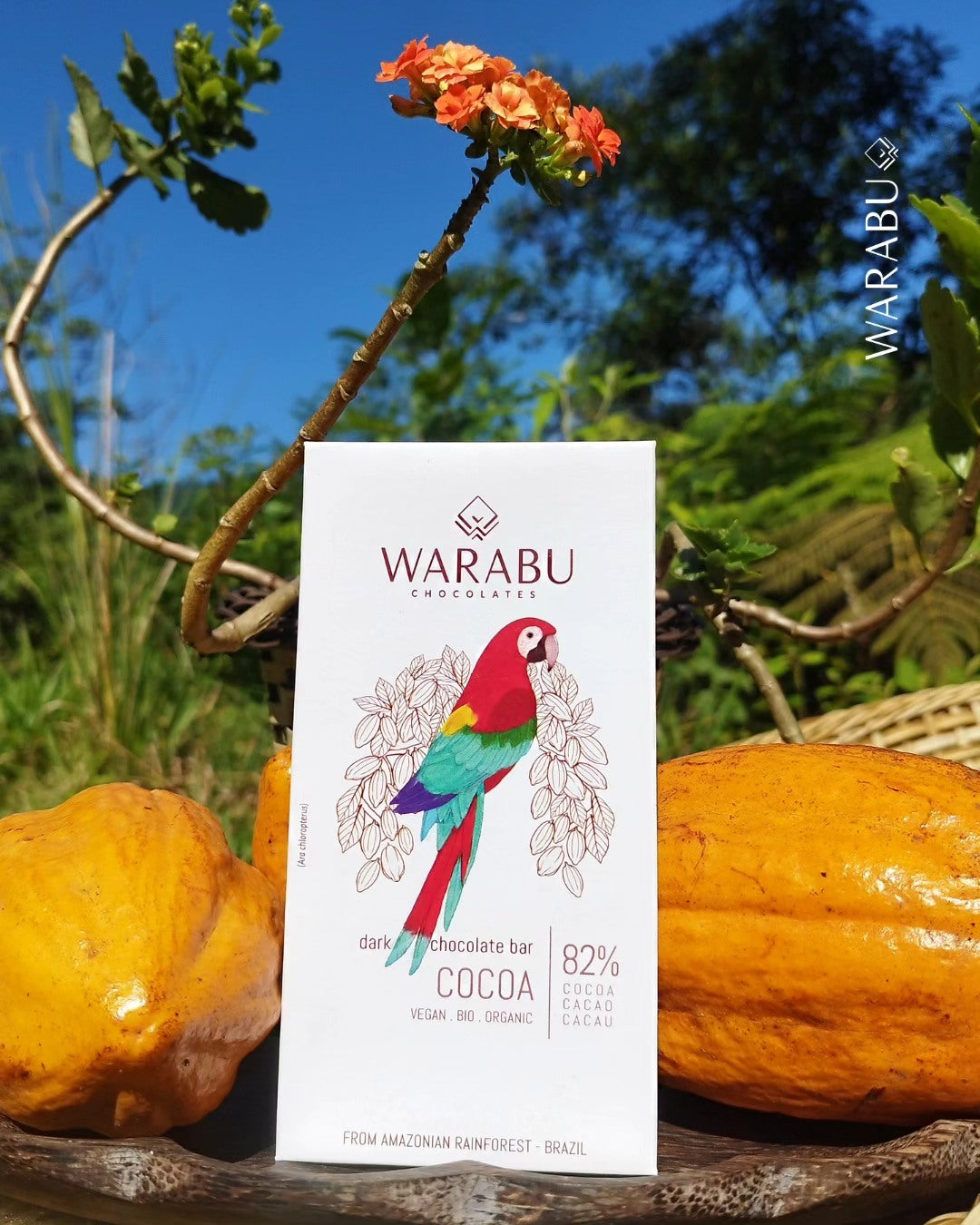 ダークチョコレートバーカカオ 82% ｜70g｜WARABU CHOCOLATES（ワラブチョコレート）