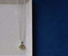 画像をギャラリービューアに読み込む, ボールチェーンネックレス　オイスターカッパーターコイズ｜G.Y.P（ジプ）
