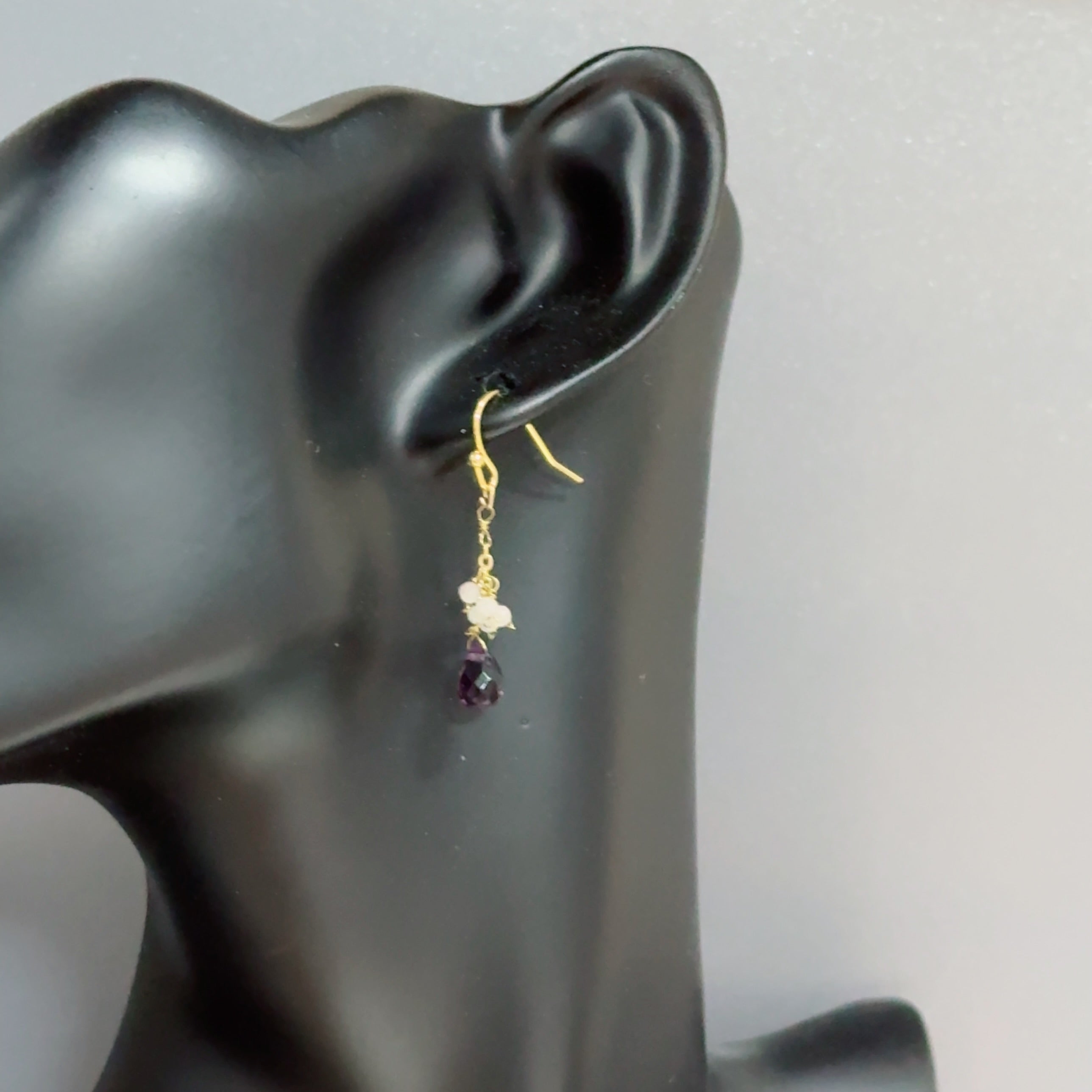 アメジストピアス｜TIROL（チロル）