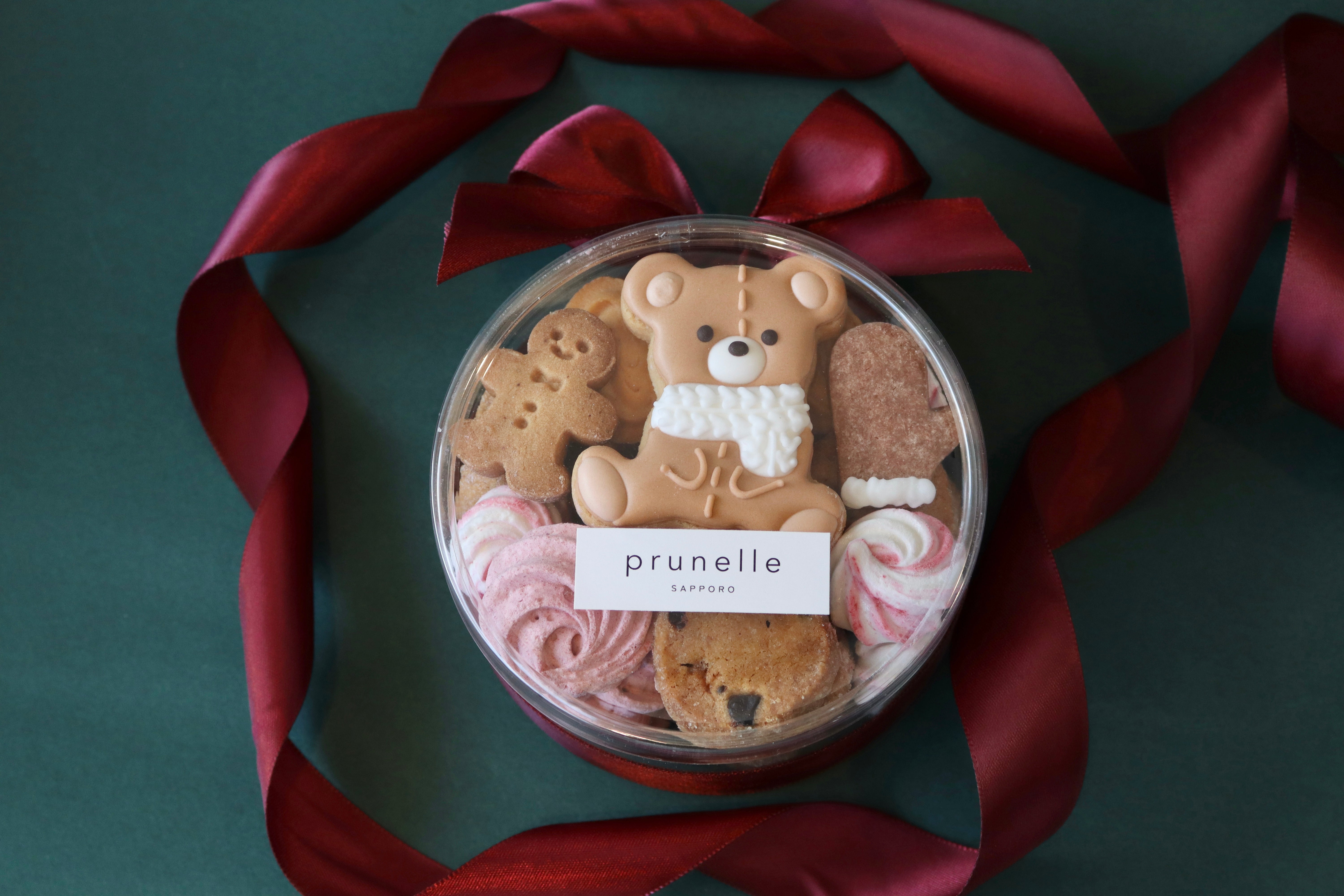 クリスマスのミニBOX テディベア｜prunelle（プリュネル）
