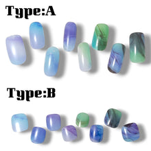 画像をギャラリービューアに読み込む, サイズの選べる半硬化ジェルネイルシール【Gel Nail Stickers 006 Alcohol ink : Gradation】｜ENCHANT（エンチャント）
