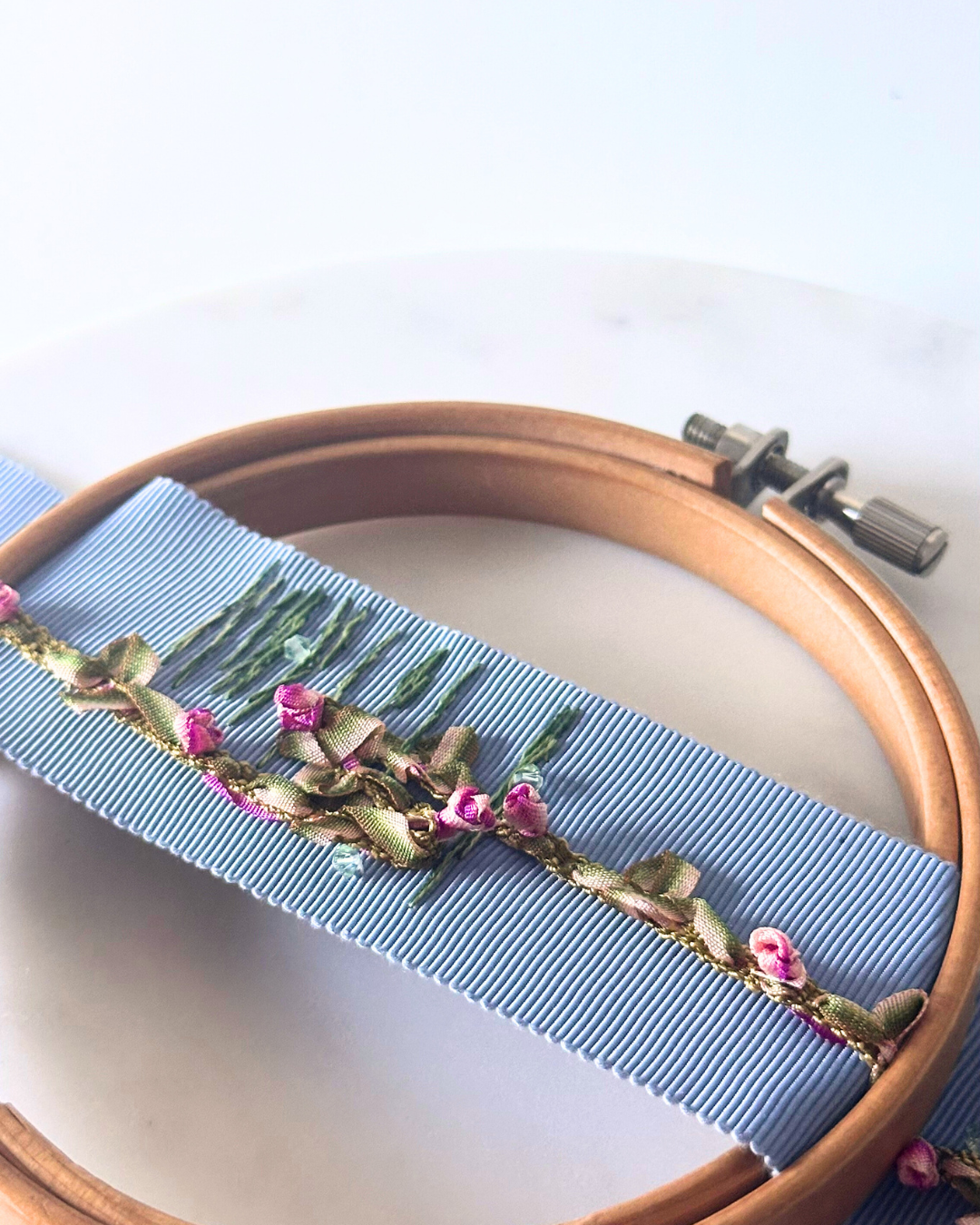 モネ[睡蓮(1916-1919)] 印象派コレクション フランス刺繍 リボン 