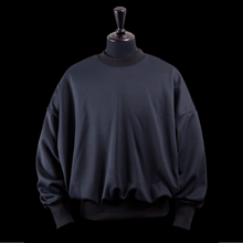 画像をギャラリービューアに読み込む, double knit crewneck [BLACK] [ONE size]｜tkio（トゥキオ）
