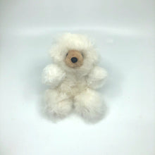 画像をギャラリービューアに読み込む, ベビーアルパカの天然皮革 テディベアぬいぐるみ｜ペルー職人手仕事・一点もの
