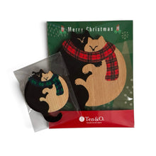 画像をギャラリービューアに読み込む, クリスマス限定　ねこギフトセット【レッド】｜Ten＆O Art+Craft（テンアンドオー　アートクラフト）
