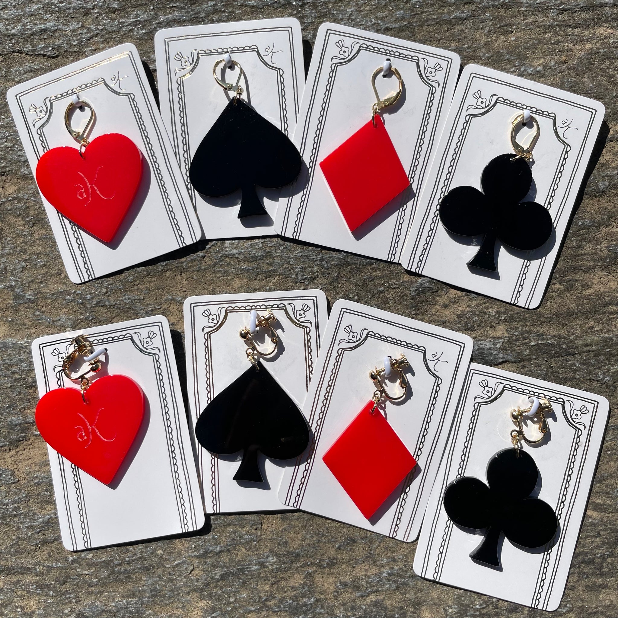 トランプピアス/イヤリング【片耳】｜aK（エーケイ） – CHOOSEBASE SHIBUYA