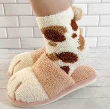 画像をギャラリービューアに読み込む, ネコ足スリッパ＆しっぽソックスセット｜sugar.C beauty（シュガーシービューティー）
