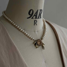 画像をギャラリービューアに読み込む, 【ネックレス】静かな輝きをまとう、ボタニカルパールネックレス｜ERIKOART（エリコアート）
