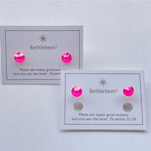 Bethlehem* エレクトリックこつぶピアス/イヤリング(ピンク)｜bethlehem*（ベツレヘム）