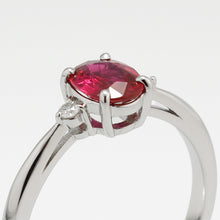 画像をギャラリービューアに読み込む, プラチナ950 ウーナ 非加熱ピジョンブラッドルビー リング /c0611rp size12｜malvaceae（マルヴェセア）
