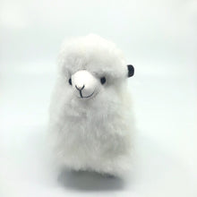 画像をギャラリービューアに読み込む, ベビーアルパカの天然皮革 リャマ ぬいぐるみ｜ペルー職人手仕事・一点もの
