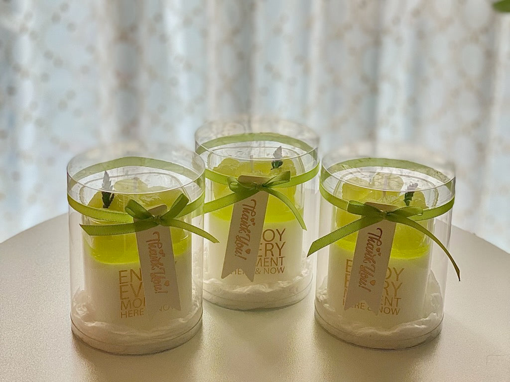 フルーツごろごろパンナコッタキャンドル（メロン）｜Salon de Briller