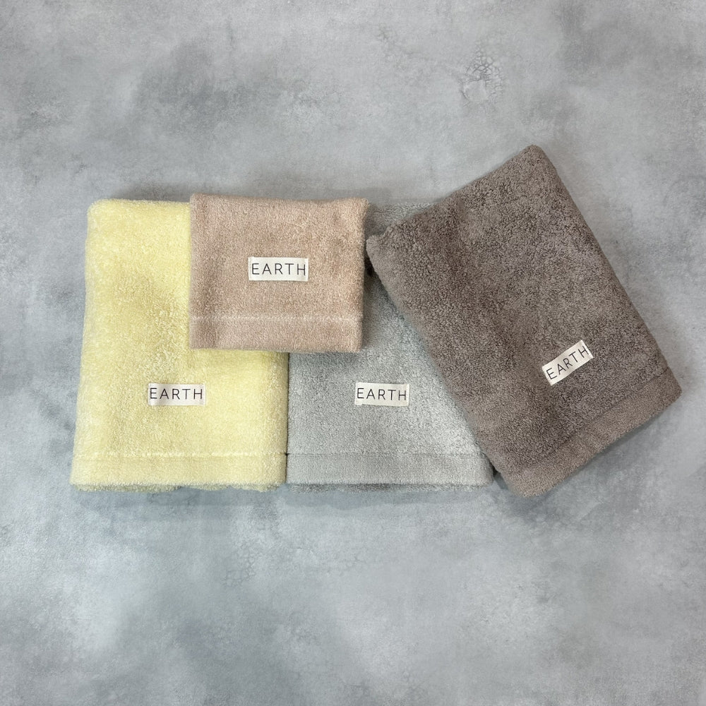 【EARTH】Organic plant dyed towels (Face)｜CHUPETERIA（チュペテリア）