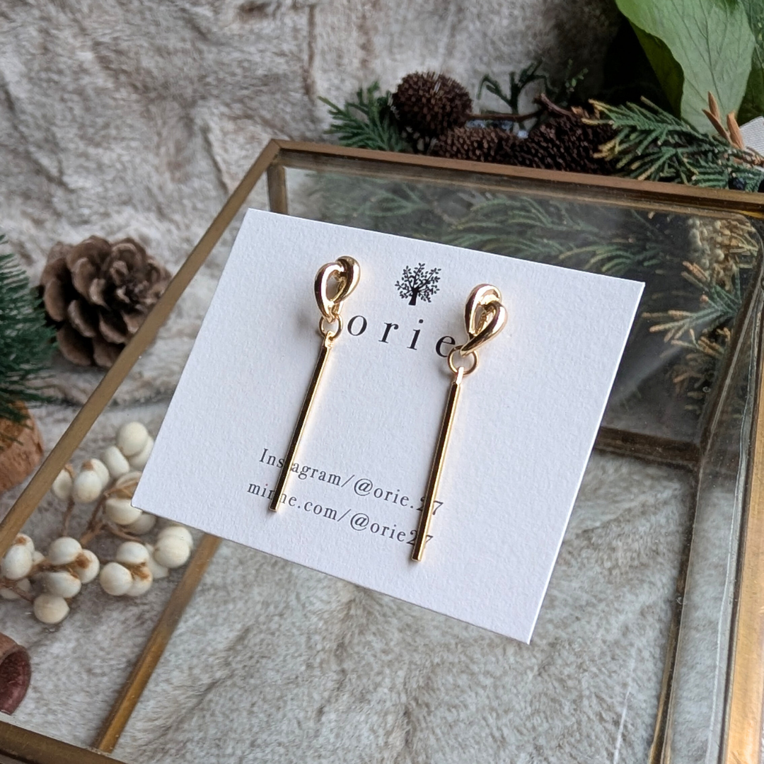 メタルピアス  チタンポスト｜orie（オリエ）