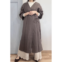画像をギャラリービューアに読み込む, 上質リネンの前結び割烹着｜かっぽう着屋（カッポウギヤ）
