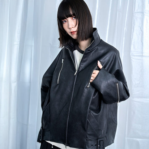 Nora Lily タックバルーン シングル ライダース｜Nora Lily（ノラリリー）