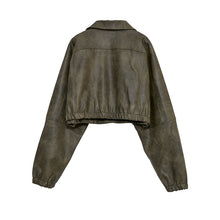 画像をギャラリービューアに読み込む, フェイクレザー テーラード コンビネーション ブルゾン｜Nora Lily elle（ノラリリーエル）
